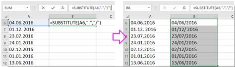 How to convert dD.MM.YYYY to date format (mM/DD/YYYY) in Excel?