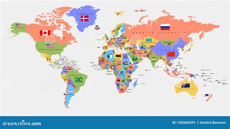 World Flag Map 2024 - Calla Magdaia