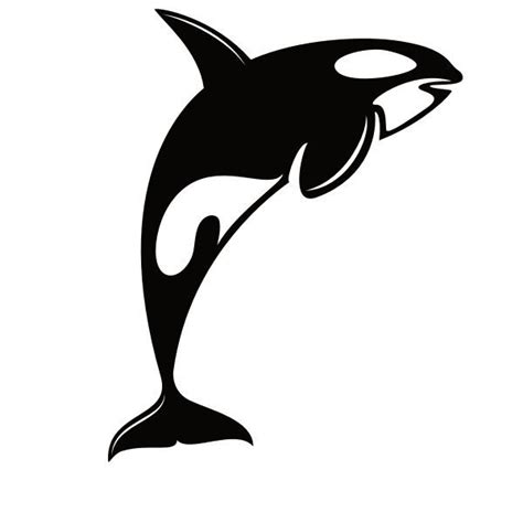 Orca silhouette clip art | Free SVG | Silhouette clip art, Orca art, Silhouette art