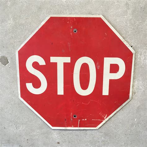 Vintage Stop Sign