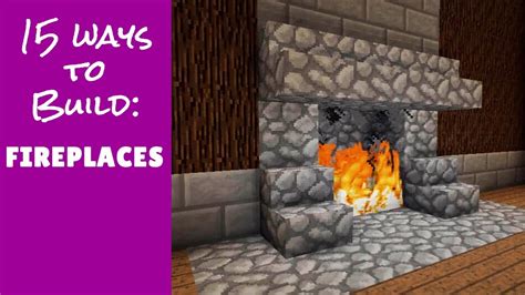 Minecraft Furniture Fireplace Designs and Ideas - YouTube