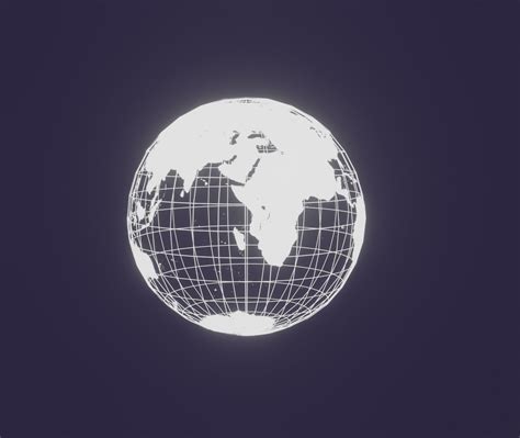 Wireframe earth free 3D model | CGTrader