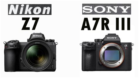 Nikon Z7 vs Sony A7R III - YouTube