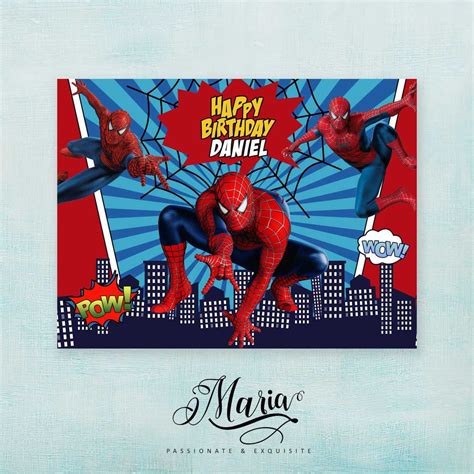 Spiderman Personalized Birthday Banner | Shopee Philippines