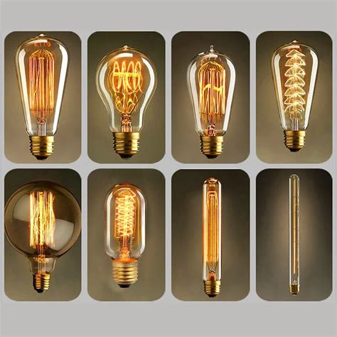 Купить Лампочки | Dimmable Edison Light Bulb E27 40W 220V Retro Vintage Edison Bulb Incandescent ...
