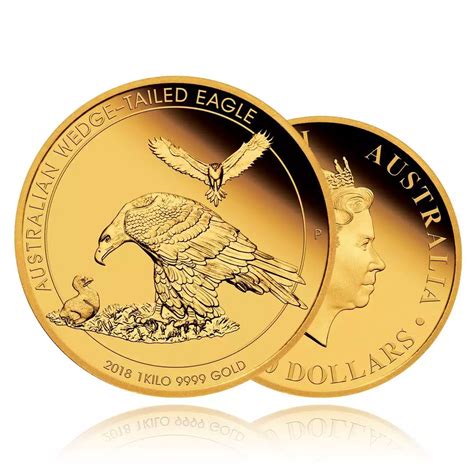 1kg Gold Coin 2018 Wedge Tailed Eagle - Perth Mint (incl GST) | Ainslie Bullion