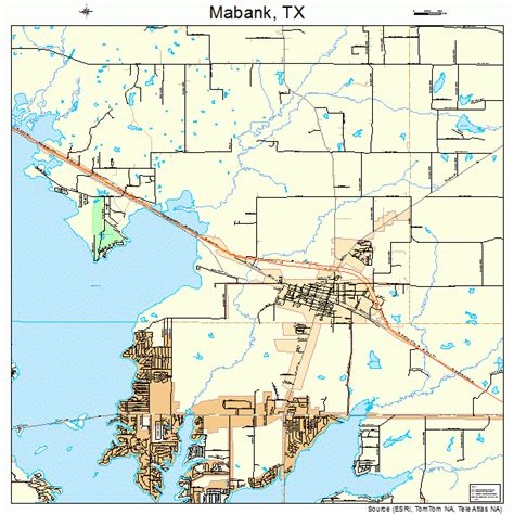 Mabank Texas Street Map 4845324