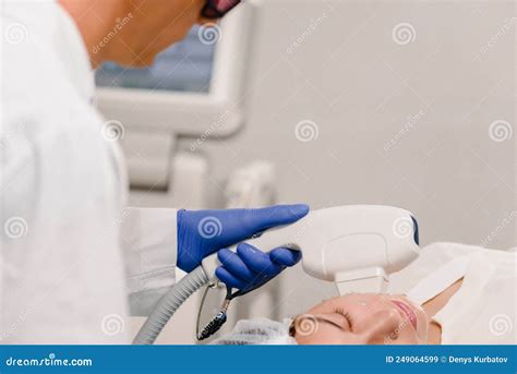 Acne Phototherapy Treatment Stock Image - Image of phototherapy, people ...