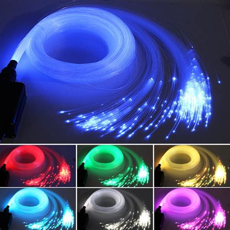 16W RGBW 28key RF remote LED Fiber Optic Star Ceiling Light Kit 300pcs ...