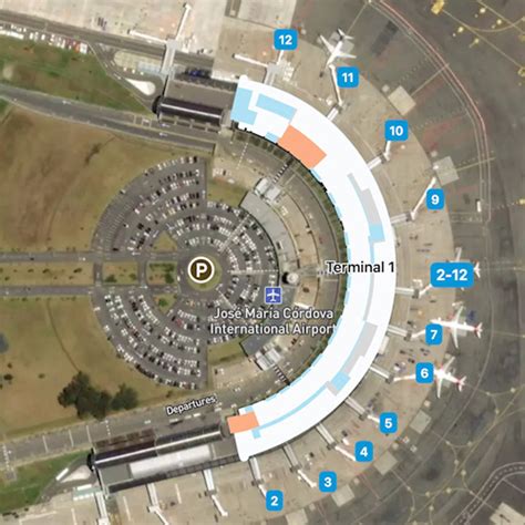 Medellin Jose Maria Cordova Airport Map | MDE Terminal Guide