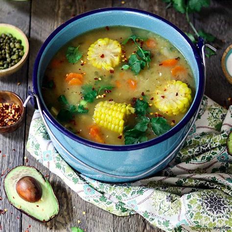 Vegan Ajiaco (Colombian Potato Soup) - Vegan Huggs