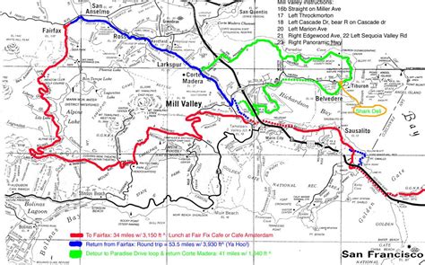 Map Of Muir Woods California - Klipy - Muir Woods Map California ...