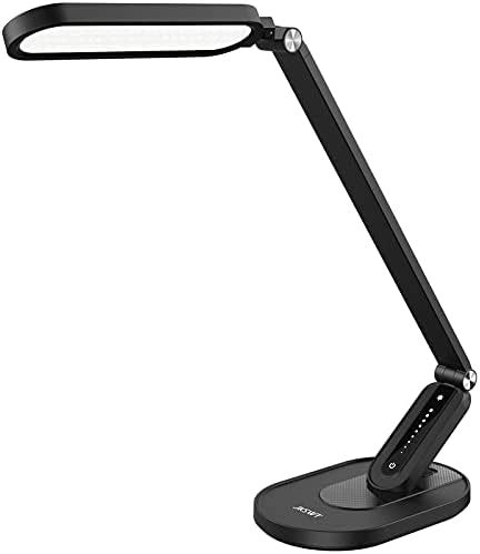 Bostitch Office KT-VLED1502-WHITE Gooseneck LED Desk Lamp with USB Charging Port, Dimmable ...