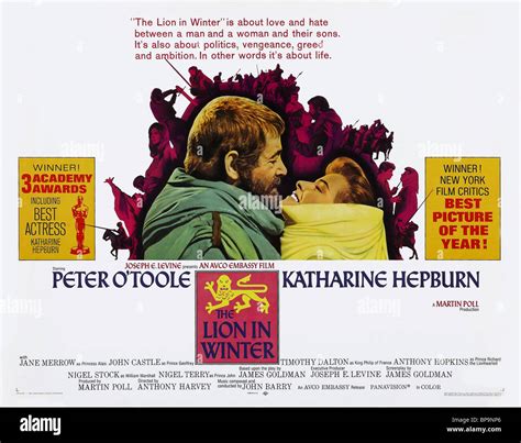 FILM POSTER THE LION IN WINTER (1968 Stock Photo, Royalty Free Image ...