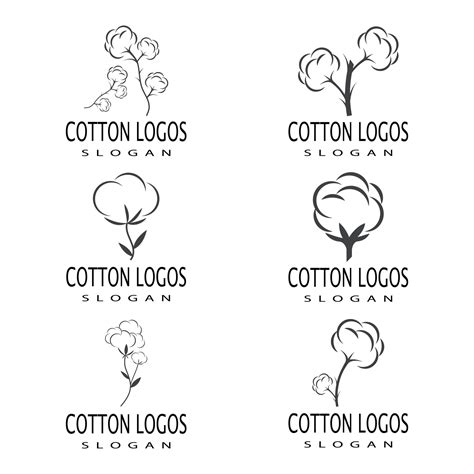 Cotton Logo Template vector symbol nature 2396925 Vector Art at Vecteezy