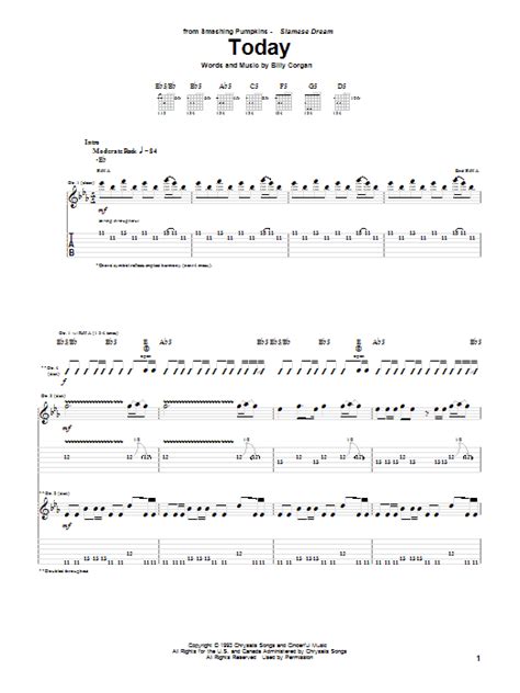 Today by The Smashing Pumpkins - Guitar Tab - Guitar Instructor