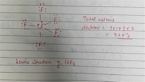 [Solved] Draw the Lewis structure for the chlorine pentafluoride (CIF ...