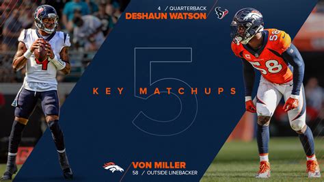 Five Key Matchups: Broncos vs. Texans