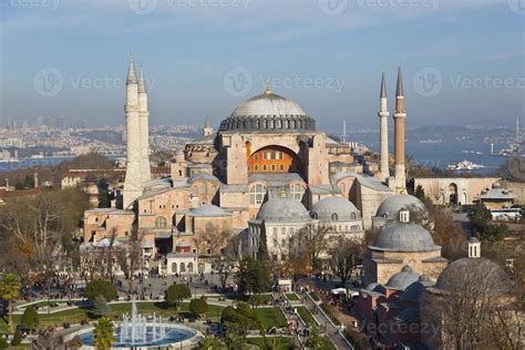 Beautiful Hagia Sophia Museum Aerial View 794929 Stock Photo at Vecteezy