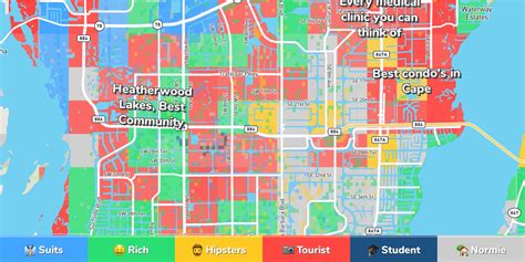 Cape Coral Neighborhood Map