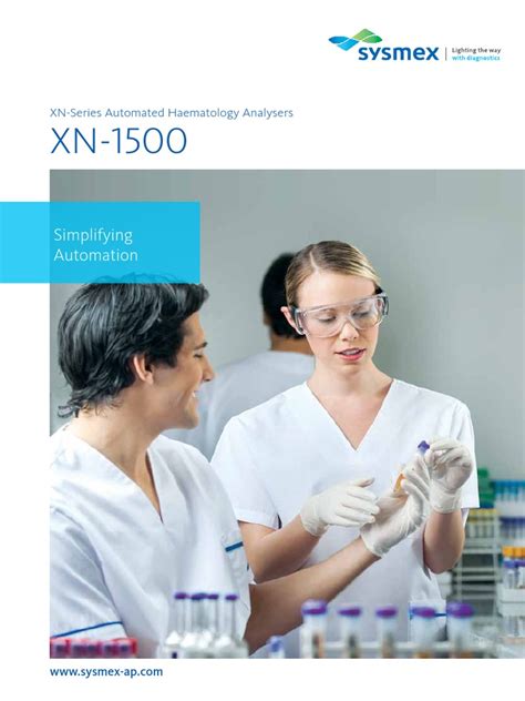 Sysmex - XN1500 Brochure Ebook | PDF | Medical Specialties | Clinical ...