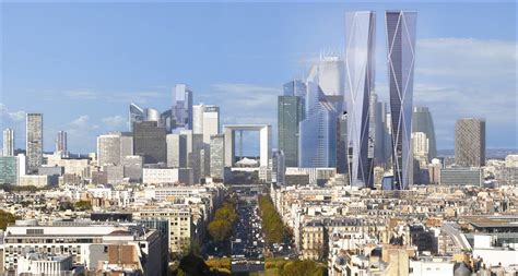La Défense, Paris (with the future towers 'Hermitage Plaza') : r/europics