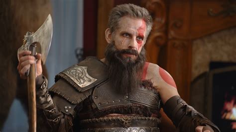 God of War Ragnarök trailer makes Ben Stiller Kratos | Eurogamer.net