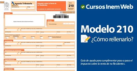 Cómo rellenar el modelo 210 Cursosinemweb.es