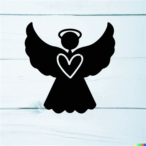 Angel Silhouettes SVG Vector File - Etsy