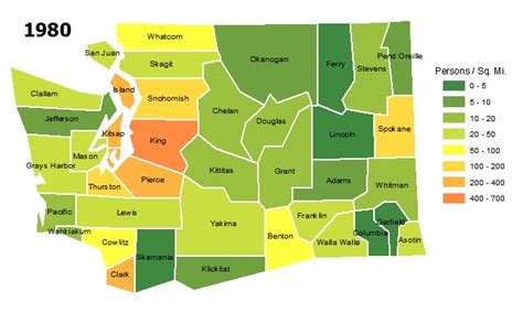 Population density by county | Office of Financial Management