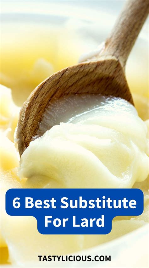 6 Best Substitute For Lard | Tastylicious! | Lard, Baking ingredients ...