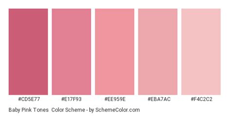 Baby Pink color scheme | Color palette pink, Colors for skin tone, Pink skin tone