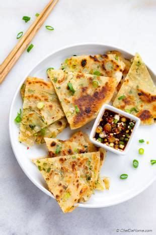 Scallion Pancake with Ginger Dipping Sauce Recipe | ChefDeHome.com