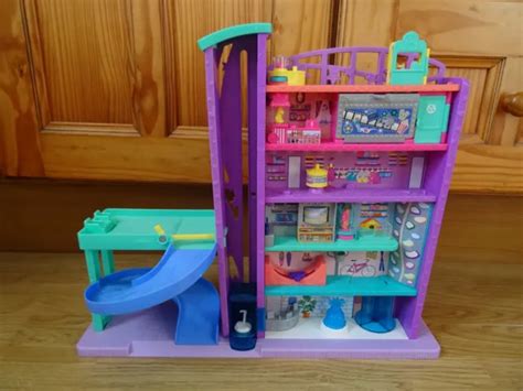 MATTEL POLLY POCKET SHOPPING MALL Toy with Lift & Car Park 14 ins High £3.99 - PicClick UK