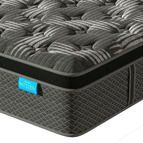 "Nisien 14"" Hybrid King Mattress, Gel Foam, Pocket Coils Innerspring ...