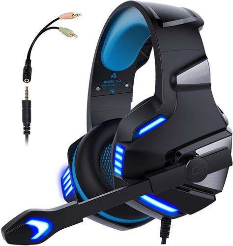 Micolindun Gaming Headset for Xbox One, PS4, PC, Over Ear Gaming ...