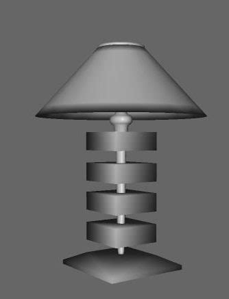 Modern Table Lamp Spiral Stand Free 3d Model - .3ds - Open3dModel