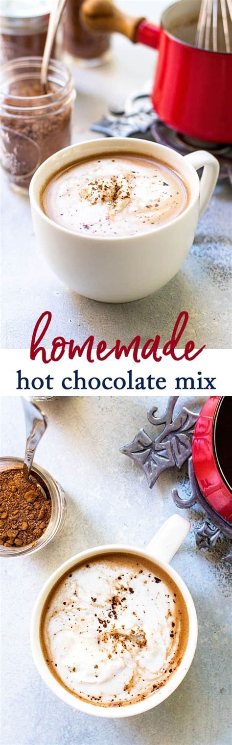 Gourmet Hot Chocolate Mix (4 Ingredients!) - Girl Gone Gourmet