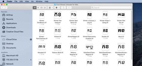 font Khmer Unicode for Mac OS, MacBook (Download now)