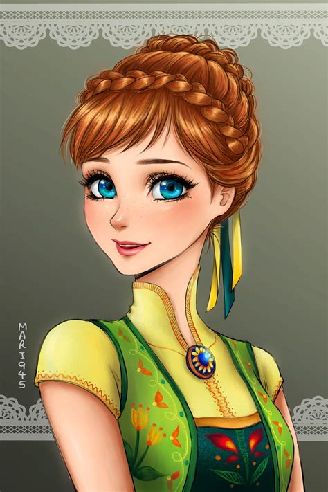 Anna -Frozen Fever | Disney princess anime, Disney princess drawings, Disney drawings