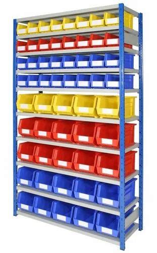 Blue Modern Plastic Bin Storage Racks, For Store And Workshop, 1950 X ...