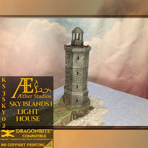 3D Printable KS3SKY02 - Lighthouse by Aether Studios