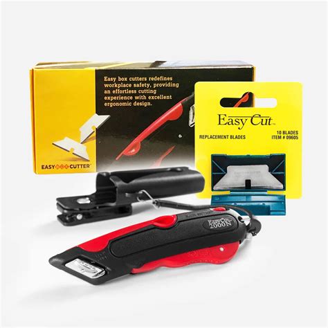 Easy Cut 2000N Red + 10 Pack Blades - Easy Box Cutter