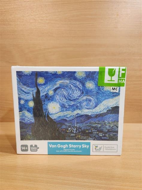 Van Gogh Starry Night Puzzle (1000 pieces), Hobbies & Toys, Toys & Games on Carousell