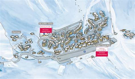 Tignes Val Claret Map / Maps and layout - 3 bedroom 8 person Luxury Apartment in ... / The ...