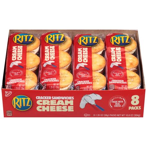 Ritz Cracker Sandwiches with Cream Cheese - 8ct/1.35oz | Peanut butter crackers, Ritz crackers ...