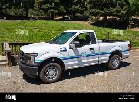 Utility truck with logo for the East Bay Municipal Utility District ...