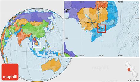 Political Location Map of Binh Chanh