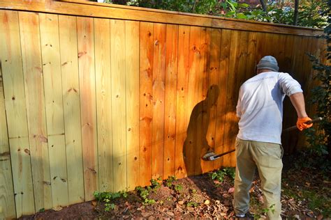 Fence staining using Ready Seal Power Washing Services, Fence Stain ...