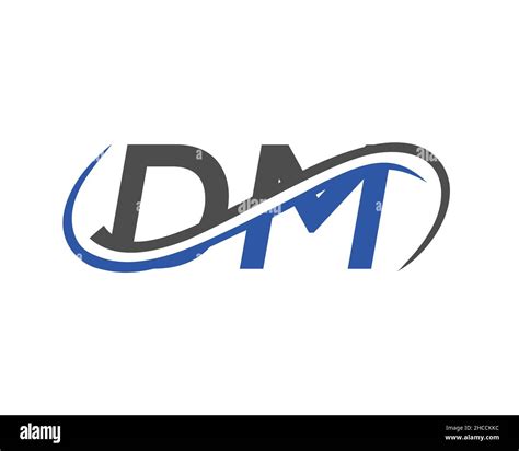 Initial DM Logo Design. DM Letter Linked Business Logo. DM logo Design ...